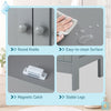 Bathroom Grey Floor Cabinet Free-standing Storage Cabinet