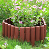 Plastic Garden Path Fence Edge Edging Lawn Plant Flower Bed Border Fencing Brown