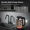 Digital Kettle Clear Glass 1500w Fast Boil Temperature Control Not Ninja