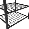 Black Side End Table With Metal Legs Coffee Living Room Night Stand Furniture UK