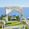 Artificial Wedding Rose Flower Row Top Table Backdrop Arch Arrangement Wall Deco