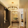 Luxury Crystal Ceiling Light Shining Chandelier Pendant Lamp Hallway Living Room