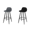 1/2/4/6x Kitchen Bar Stool Samt Padded Pub Chair w/ Backrest High Counter Stool