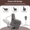 Power Lift Recliner Electric Massage Heating Chair Living Room Armchair Grey