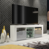 TV Unit Cabinet | TV Stand 145cm | Sideboard with High Gloss Doors | Free LED