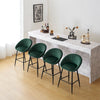1/2/4/6x Velvet Bar Stool Breakfast Chair High Counter Barstool Pub Restaurant
