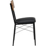 ModernLuxe Kitchen Furniture Dining Set Solid Metal Legs PU Leather Seating