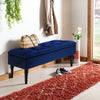 Velvet Upholstered Footstool Seat Bench w/Storage Box Chair Ottoman Pouffe Stool