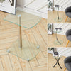Tempered Glass Side End Table Coffee Tea Desk Small Sofa Couch Lamp Stand Modern