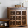 Large Wooden Shoe Cabinet Storage Cupboard Unit Shoe Rack Housekeeping Organiser