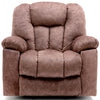 Electric Power Massage Lift Cinema Recliner Velvet Riser Heated Chair Sofa Brown
