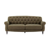 Dusk Hebden Olive Green Matte Velvet 3 Seater Sofa RRP £1029