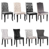 2 4 Dining Chairs Leather Velvet Linen Fabric High Back For Home Commercial Shop