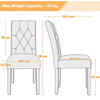 Dining Room Chairs Set of 2/4/6 Faux Leather Kitchen Chair Set with Wooden Legs