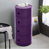 Round Storage Unit Bathroom Cabinet Chest Cupboard Side Table Vintage Postbox UK