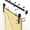 CO-Z 8 Ft 244cm Sliding Wood Barn Door Track System Kit Hardware Closet Set