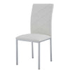 Glass Dining Table Set with 4 Chairs Faux Leather Living Room Kitchen Furniture