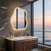 LUVODI Cloud LED Bathroom Mirror with Lights Anit-Fog, Dimmable, Memory Function