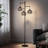 Modern Black Floor Lamp 3 Head Tree Design Stem Large Living Room Light Lighting