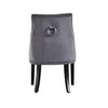 Velvet Dining Chair with Door Knocker Ring Windsor Dressing Room Chair 1/2/4/6