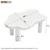Cloud Coffee Table White Coffee Table for Living Room Irregular Indoor Tea Table