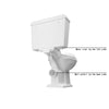 Bathroom Traditional Close Coupled Toilet Pan With Soft Close Seat Cistern WC