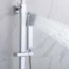 300mm Bathroom Mixer Shower Thermostatic Dual Head Square Rainfall Chrome Set