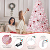 Pre-Lit Decoration Tree 6 FT Tree with 808 PVC Branch Tips-Pink
