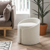 Teddy Fleece Pouffe Vanity Chair Round Dressing Table Stool Living Room Bedroom