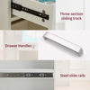 Dressing Table w/ LED Mirror and Drawers Shelves Vanity Make up Desk for Bedroom