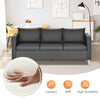 Faux Leather Upholstered Sofa Convertible Sectional Sofa Couches Living Room