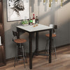 Industrial Tall Square Table Metal Dining Table Kitchen Cafe Bistro Furniture