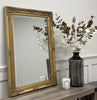 50x70cm Bevelled French Style Bedroom Wall Mirror Gold