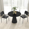 4 pcs Stackable Kitchen Chairs Plastic Chairs Set Dining Room-Black
