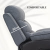 Power Lift Riser and Recliner Chair with Remote Control, Dark Grey