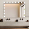 OYAJIA Hollywood Vanity Makeup Mirror with Lights 18-LED Tabletop Wall Dnbqyrfkd