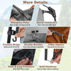 COSTWAY 2 Rooms Shower Tent Oversize Privacy Shelter Tent-Coffee