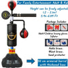 Freestanding Punch Bag Adjustable Height Adults/Kids w/Rebound Bar & Speed Ball
