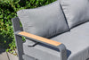 Aluminium Outdoor Garden Furniture- 5 Seat Lounge Sofa Set Grey - Modern Look!