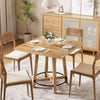 Square Dining Table for 2-4, 80cm Modern Small Kitchen Table for Dinner Room