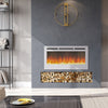 LED Fireplace Media Wall Fire Wall Mounted / Standing Electric Heater 40-100in