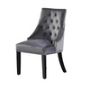 Velvet Dining Chair with Door Knocker Ring Windsor Dressing Room Chair 1/2/4/6