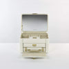 Dulwich Designs Cream & Mink Large Leather Jewellery Box