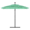 Garden Parasol with Steel Green 246x246x230 A6S7