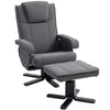 Rocker Swivel Recliner Chair with Footstool, Velvet Upholstered
