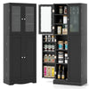 Costway Kitchen Pantry Storage Cabinet 161cm Tall Freestanding Cupboard w/Doors