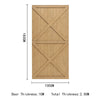 Wooden Garden Gate Outdoor Entrance Fence Security Door With Latch & Hings Kit
