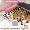 Toddlers Fold Down Bed Rail Guards 150 cm Baby Bed Guard Rail-Pink