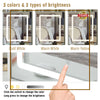 White Dressing Table with LED Lights Mirror Vanity Make up Desk Stool Set Drawer