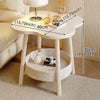 Flower Shape Bedside Table Small Side Table Bedroom Storage Furniture Assembly